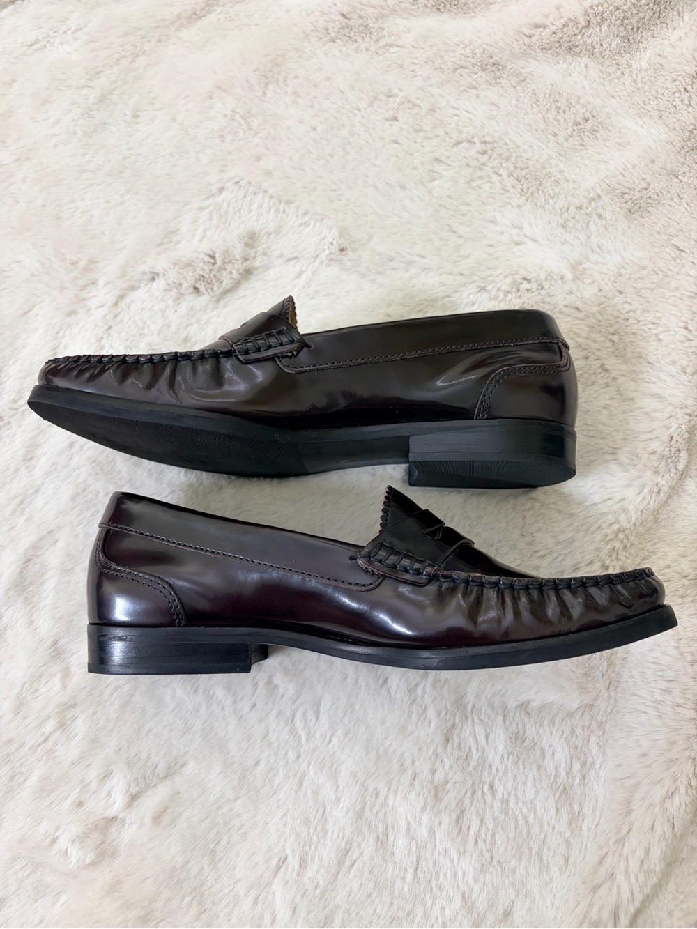 NWOB Marc Joseph NY East Village 2.0 Penny Loafers Oxblood Burgundy Size 8 - Picture 5 of 12
